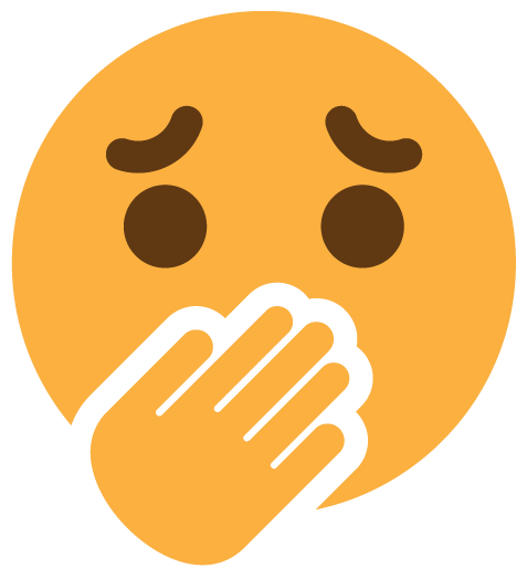 Ashamed emoji
