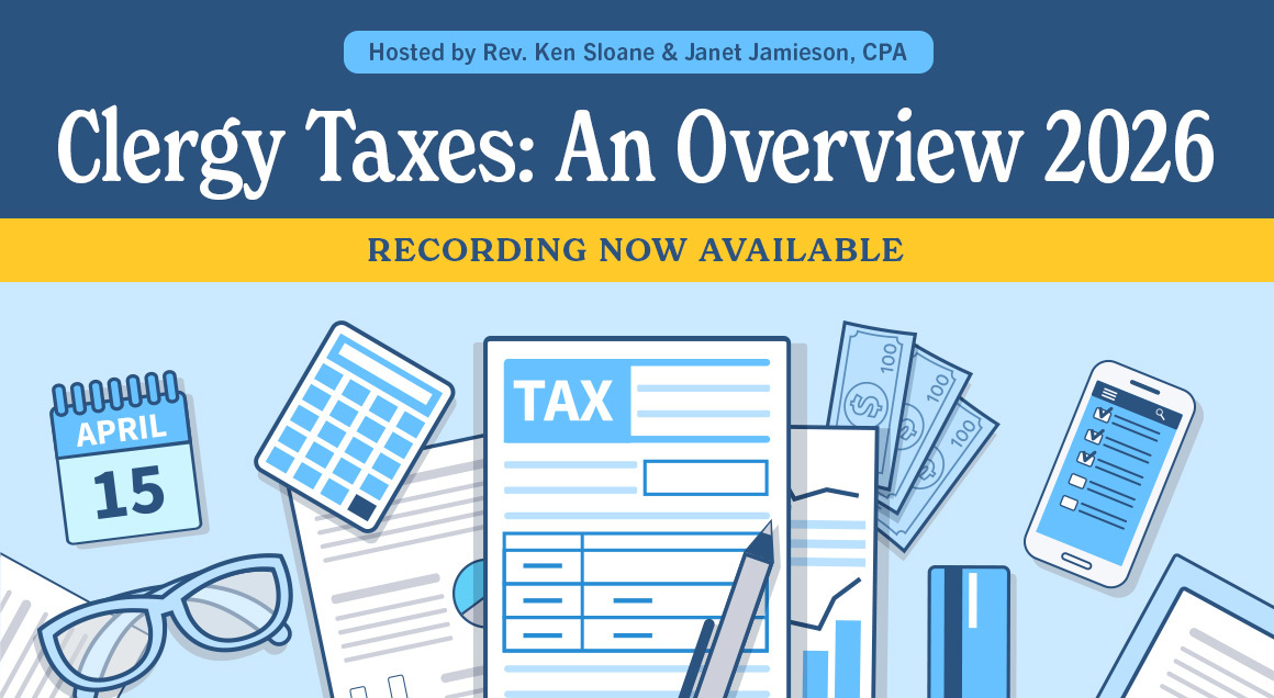 Clergy Taxes2026 Recording Banner