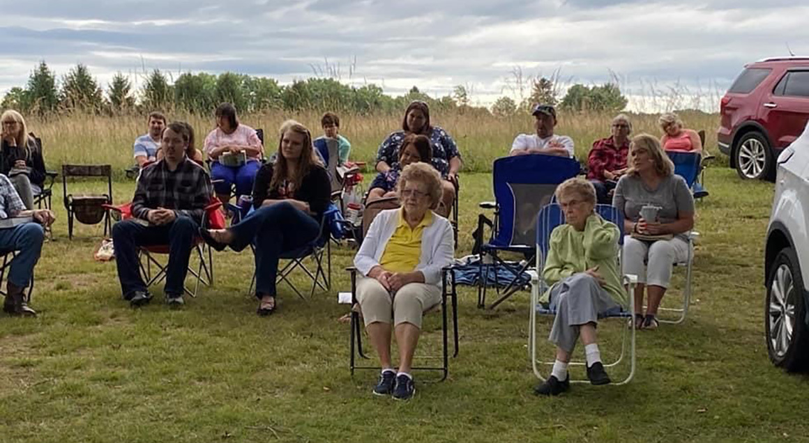 Corley UMC outdoor worship