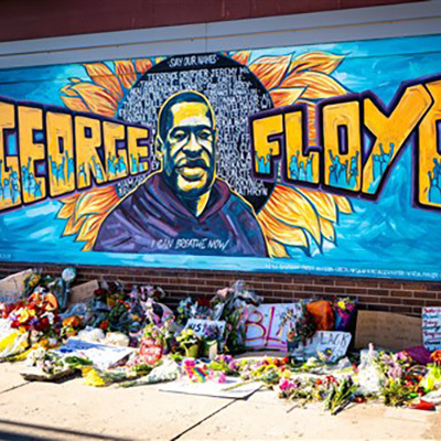 George floyd mural 400x400