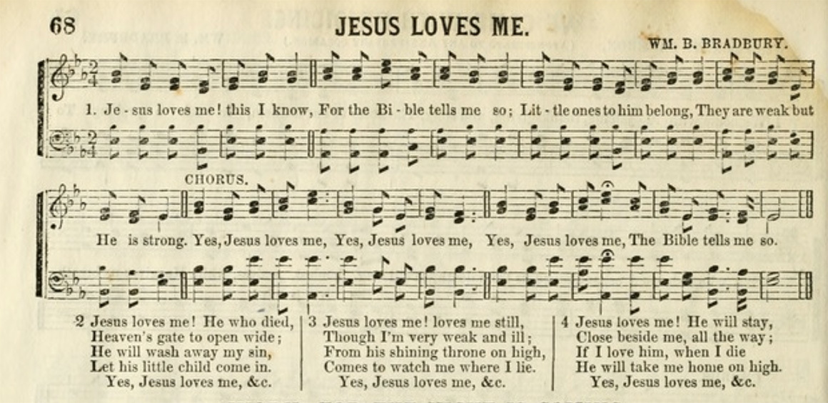 Jesus loves me 72px
