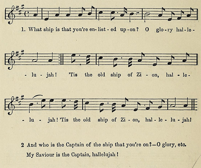 Old Ship of Zion Slave Songs