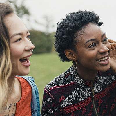 Teens talking 400x400