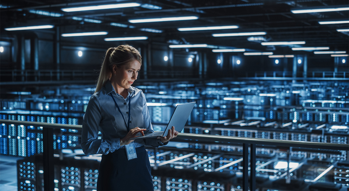 I S Woman In Server Room